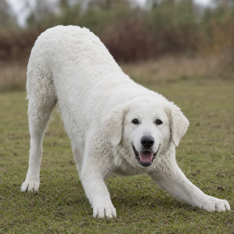 Kuvasz — playful