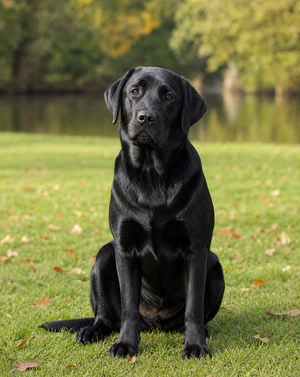 Labrador Retriever — sitting
