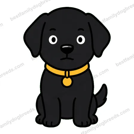 Labrador Retriever dog staring meme sticker