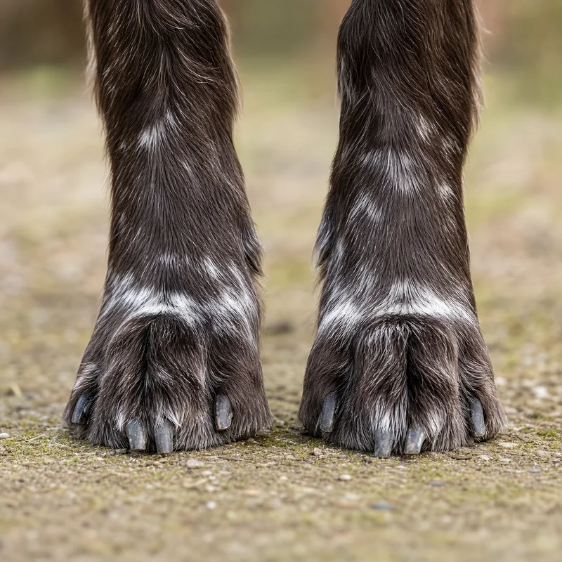 Large Munsterlander — paws