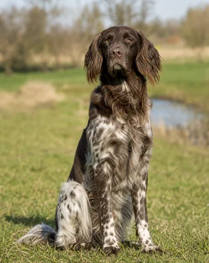 Large Munsterlander — sitting