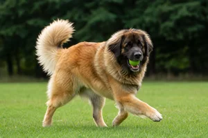 Leonberger — playing
