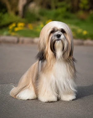 Lhasa Apso — sitting