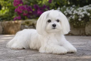 Maltese — lying down