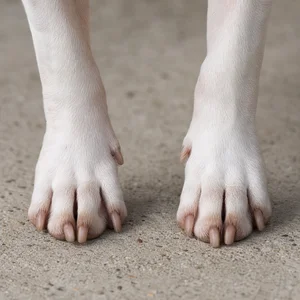 Miniature Bull Terrier — paws