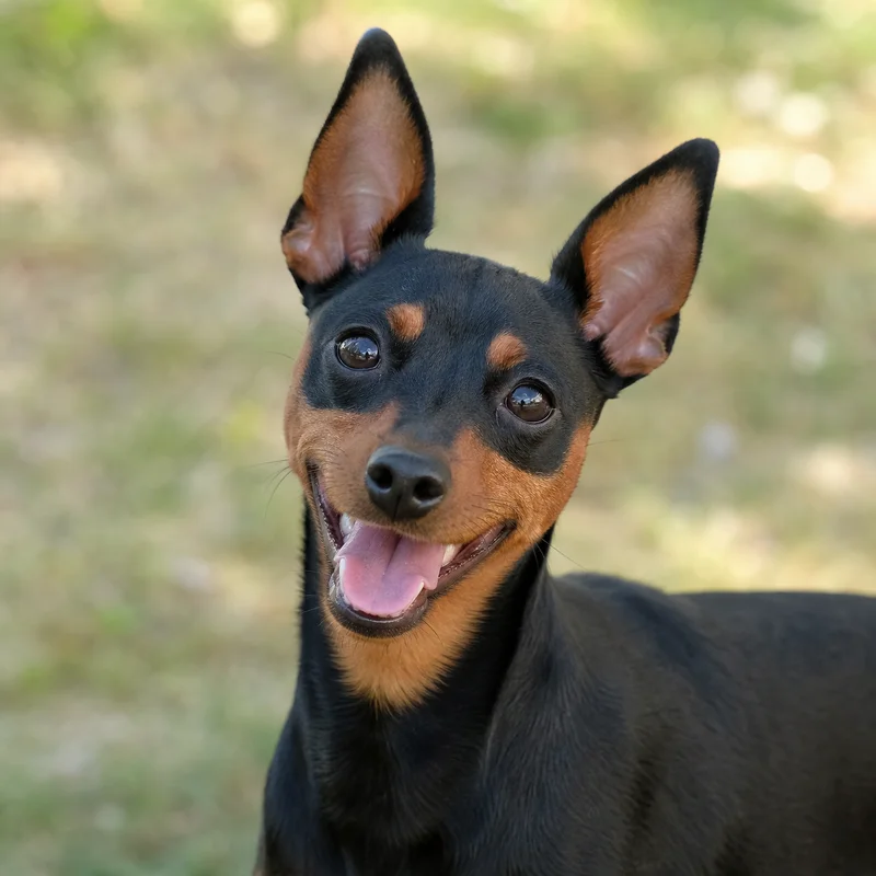 Miniature Pinscher — happy