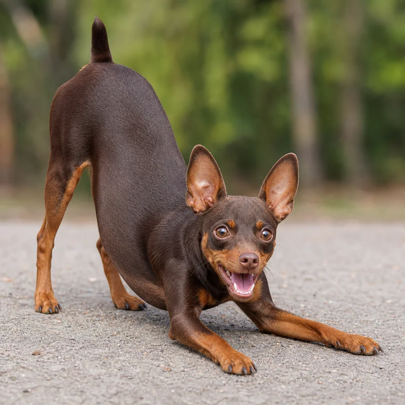 Miniature Pinscher — playful