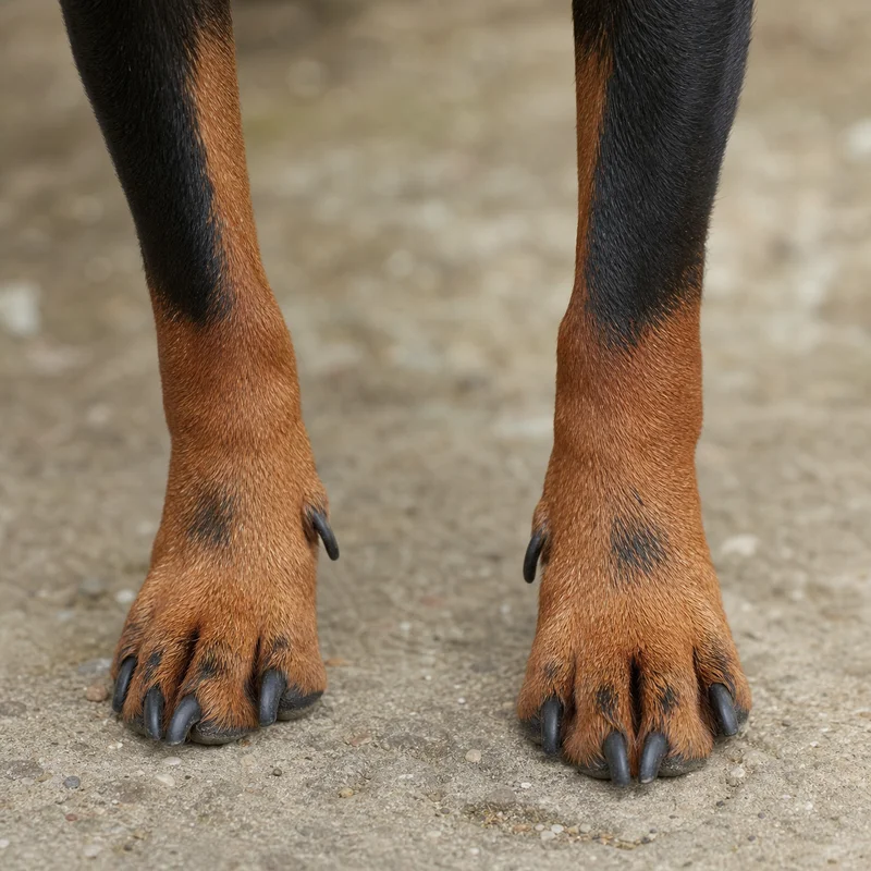 Miniature Pinscher — paws