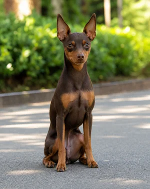Miniature Pinscher — sitting