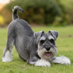 Miniature Schnauzer — playful