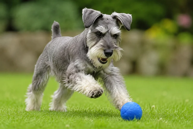 Miniature Schnauzer — playing