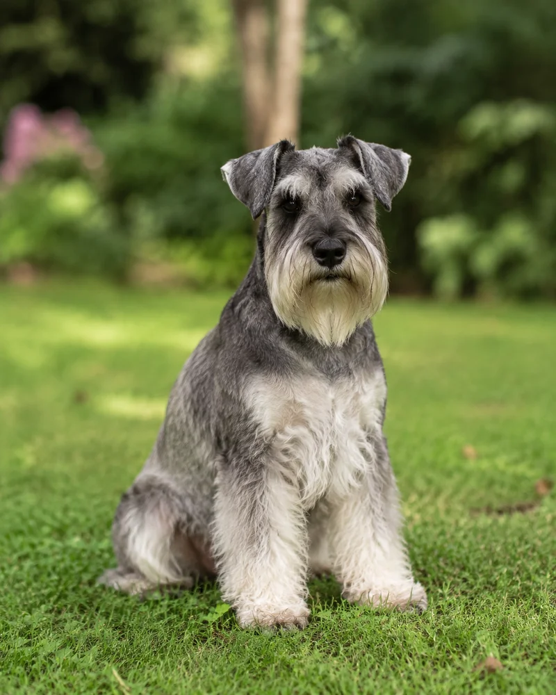 Miniature Schnauzer — sitting