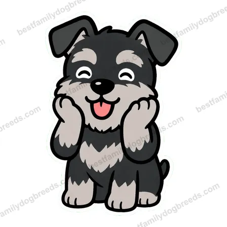 Miniature Schnauzer dog meme sticker preview