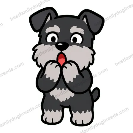 Miniature Schnauzer surprised dog meme sticker