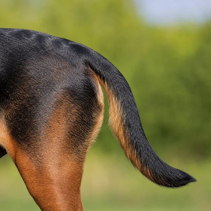 Montenegrin Mountain Hound — tail