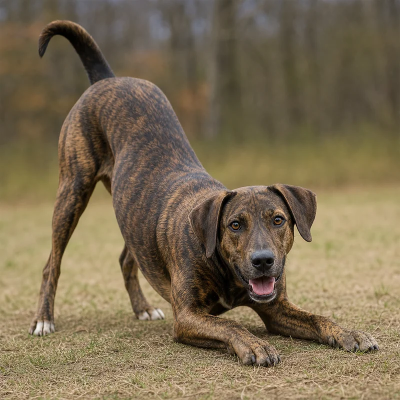 Mountain Cur — playful