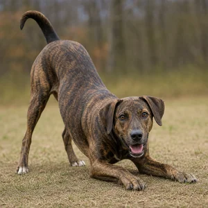 Mountain Cur — playful