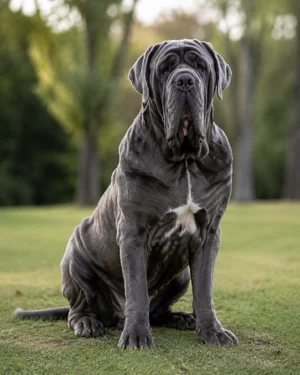 Neapolitan Mastiff — sitting