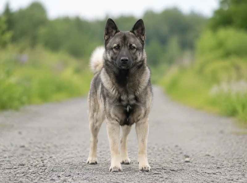 Norwegian Buhund — front