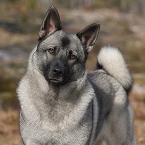 Norwegian Elkhound — alert