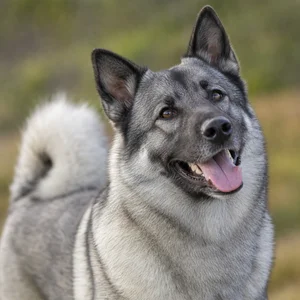 Norwegian Elkhound — happy