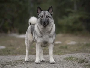 Norwegian Elkhound — front