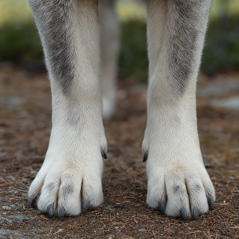 Norwegian Elkhound — paws