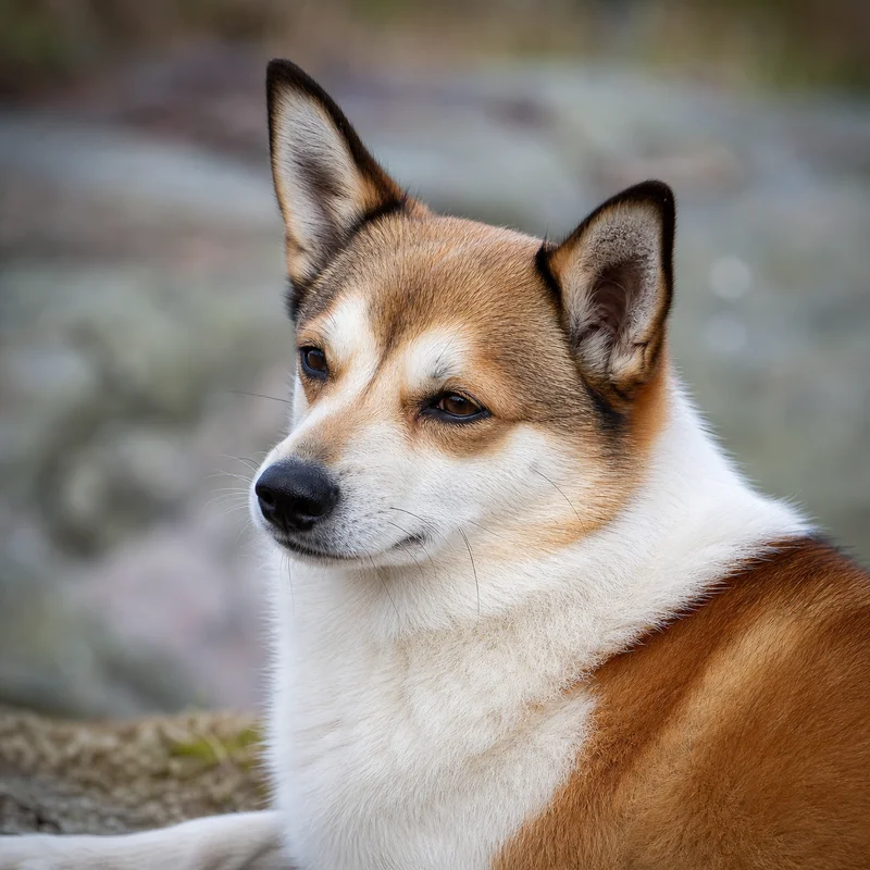 Norwegian Lundehund — relaxed