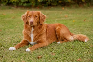Nova Scotia Duck Tolling Retriever — lying down