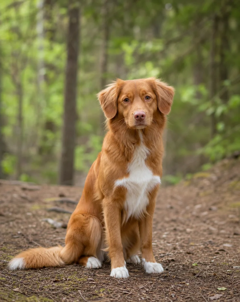 Nova Scotia Duck Tolling Retriever — sitting