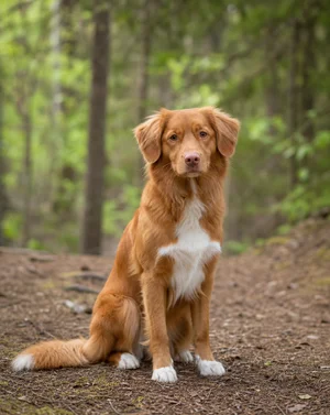 Nova Scotia Duck Tolling Retriever — sitting