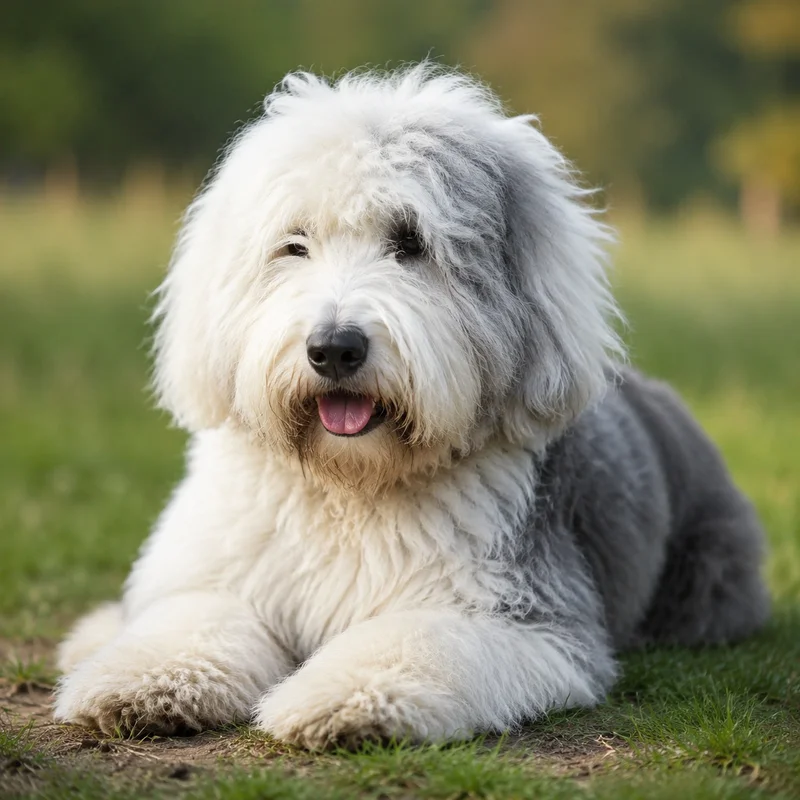 Old English Sheepdog — relaxed