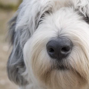 Old English Sheepdog — nose