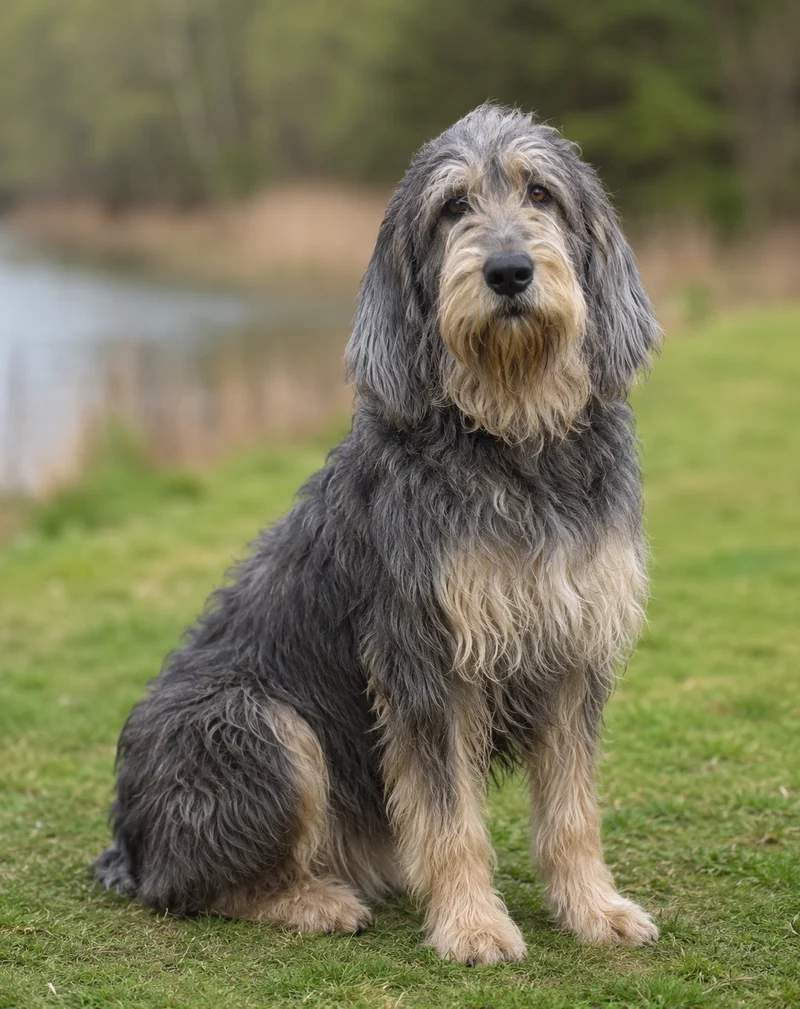Otterhound — sitting