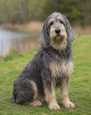 Otterhound — sitting