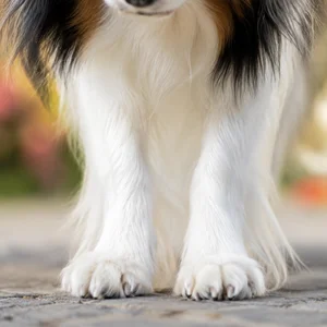 Papillon — paws