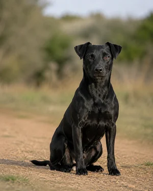 Patterdale Terrier — sitting