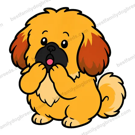 Pekingese surprised dog meme sticker