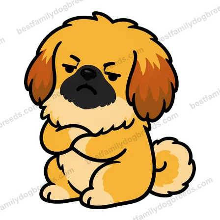 Pekingese sad dog meme sticker