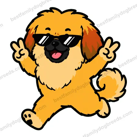 Pekingese cool dog meme sticker