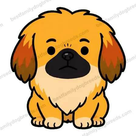 Pekingese dog staring meme sticker