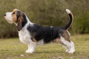 Petit Basset Griffon Vendéen — Tricolor coat