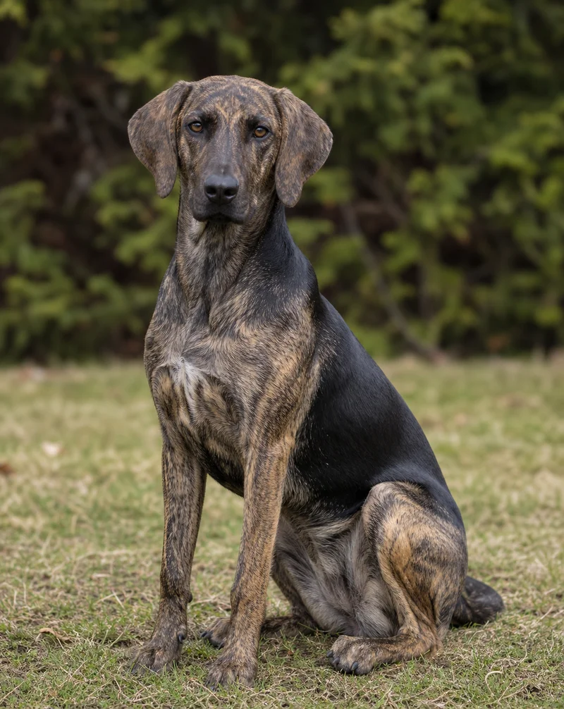 Plott Hound — sitting