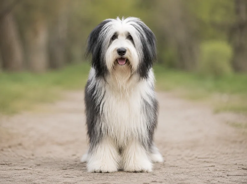 Polish Lowland Sheepdog — front