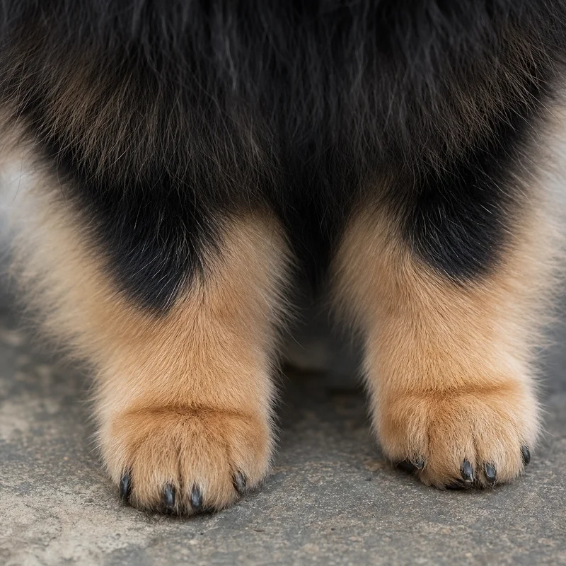 Pomeranian — paws