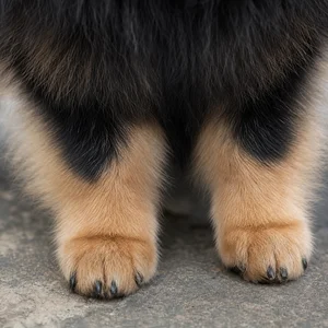 Pomeranian — paws