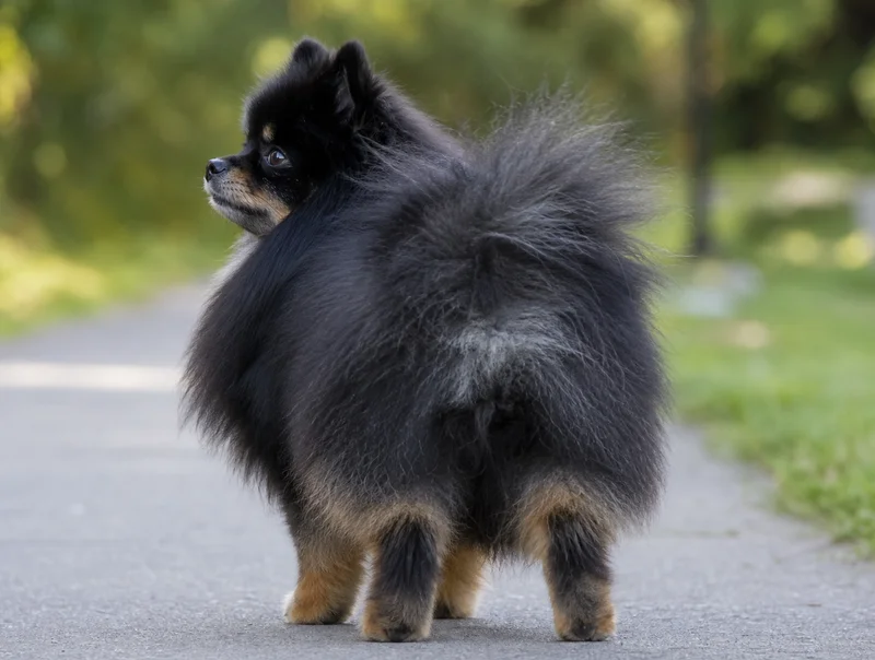 Pomeranian — rear