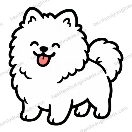 Pomeranian smiling dog meme sticker