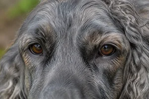 Pont-Audemer Spaniel — eyes