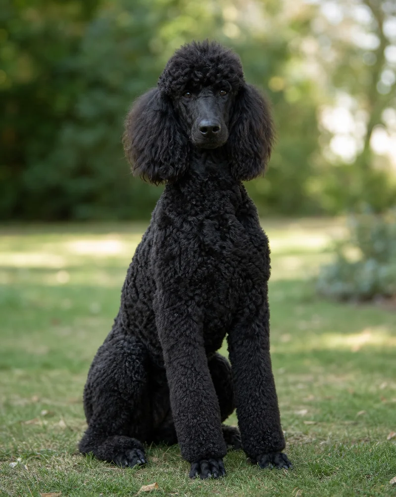 Poodle — sitting
